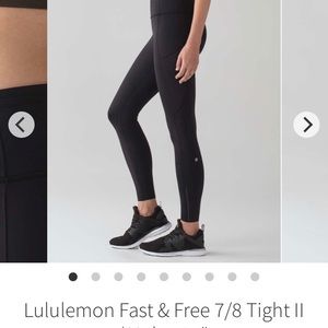 Lululemon Fast & Free tight Nulux
